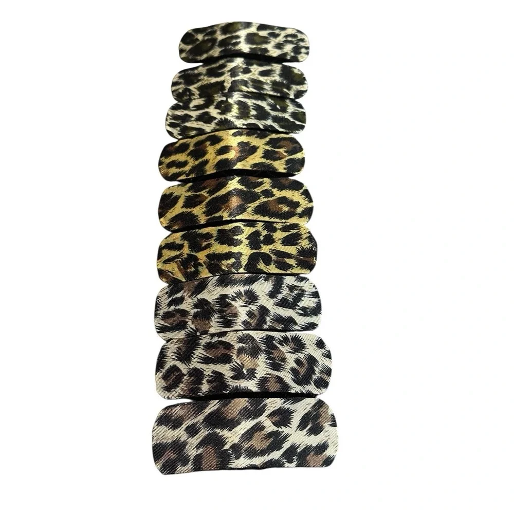 NEW hair accessories set of 9 animal print‎ hair clips